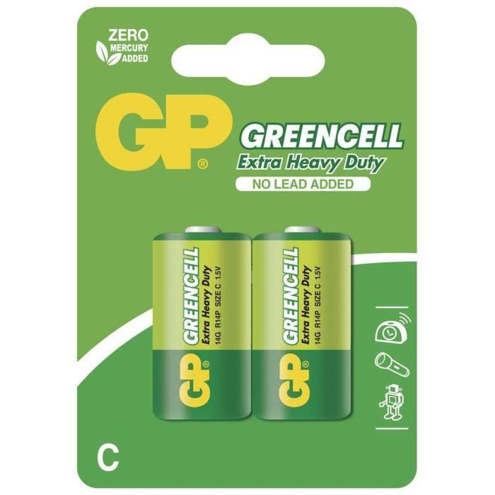 GPBM 2 piles Greencell LR14