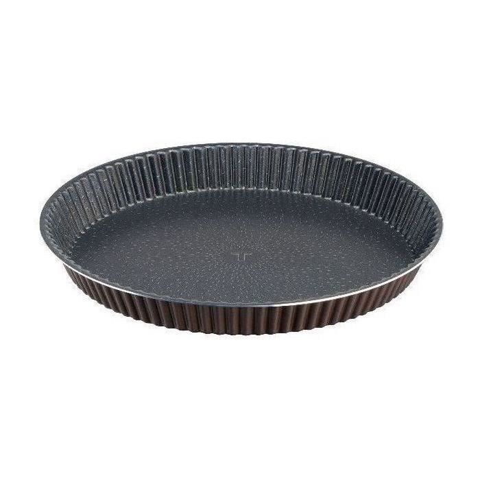TEFAL SUCCESS J1602102 Moule à tarte diamètre - 33 cm - Aluminium - Marron