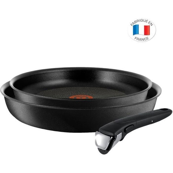TEFAL INGENIO EXPERTISE Set de 2 Poêles L6509102 22-26cm Tous feux dont induction