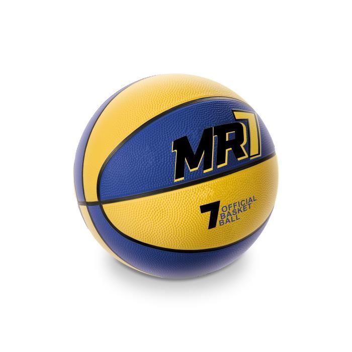 MONDO Ballon de Basket MR7 Jaune et Bleu