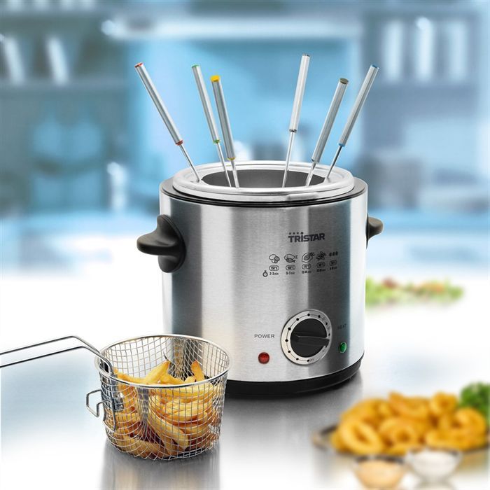TRISTAR FO1102 Friteuse électrique classique et fondue - Inox