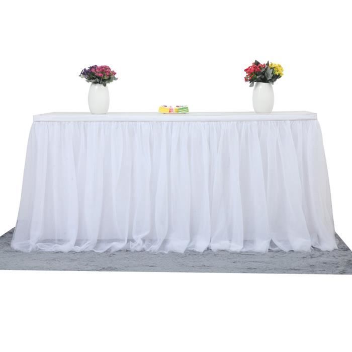 tutu table skirt tulle nappe de mariage baby shower birthday girl