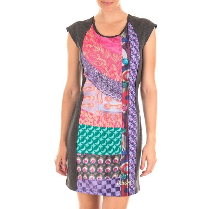 Suaves Gris Couleur Desigual Nc Robe DHIE29