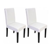 chaise cuir blanc