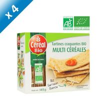 BISCUITS SECS CEREAL BIO Tartines croquantes multicéréales : riz BISCUITS SECS CEREAL BIO Tartines croquantes multicéréales : riz