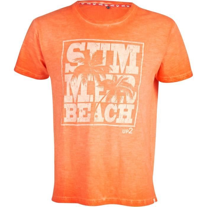 UP2GLIDE T-shirt Eddy 1 - Homme - Rouge corail