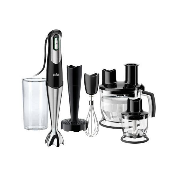 BRAUN MQ787 Mixeur plongeant avec 2 hachoirs MultiQuick 7 - Noir