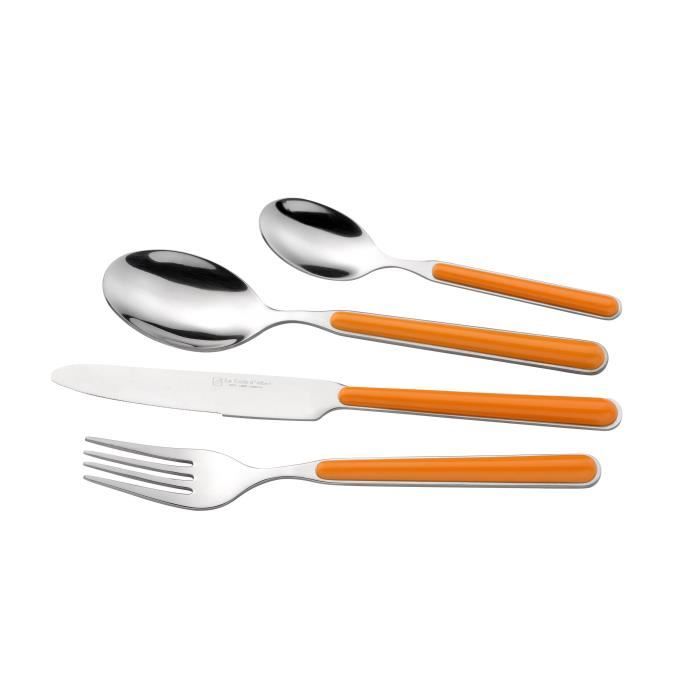 LA TABLE D'ALBERT Ménagère 24 pièces - Rio Orange