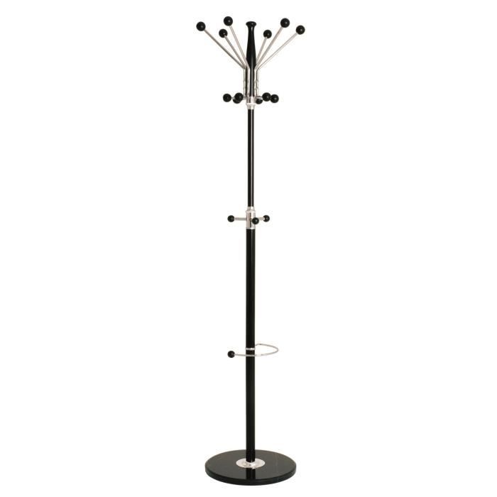 Porte-manteaux Alba noir / chromé