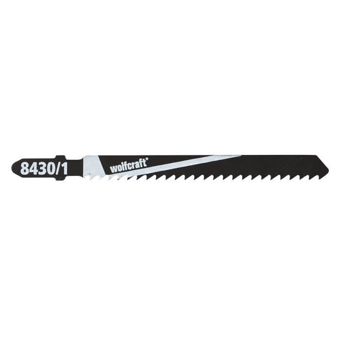 WOLFCRAFT 2 Lames scie sauteuse T HCS - Longueur: 75 mm