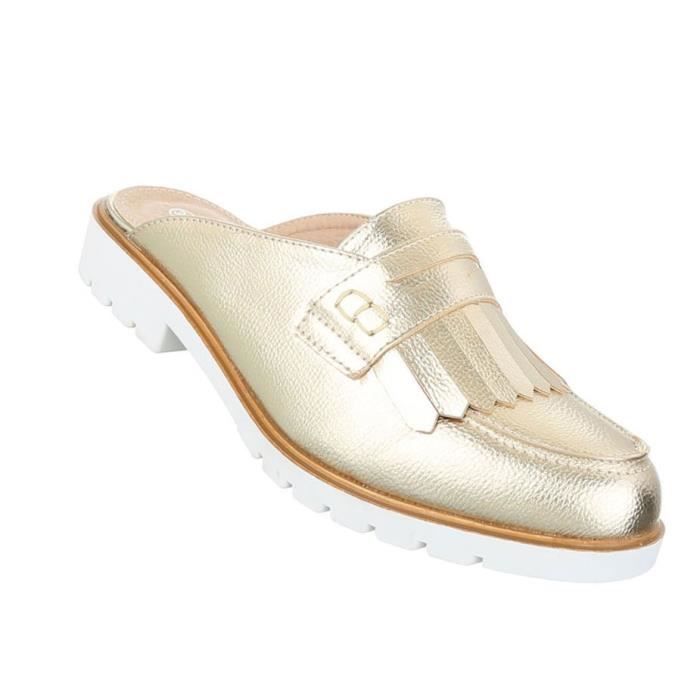 Jaune De Pantoletten noir or vieux D'été rouge Slipper bleu Sandales Chaussures Plage Rose 41 Or Femme argent Clair z4EXx