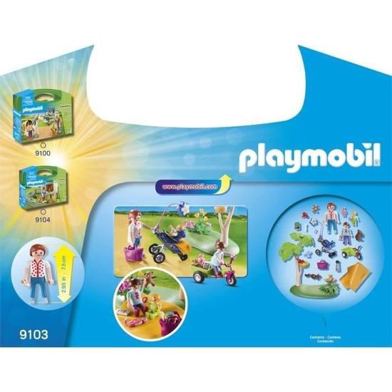 Spielzeug Valise Playmobil Bebe Jeu Playmobil 9103 Family Fun Neuf Martinshudt Com