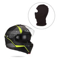 CASQUE MOTO SCOOTER HJC IsmaxII Mine Casque Modulable Noir Jaune + Cag CASQUE MOTO SCOOTER HJC IsmaxII Mine Casque Modulable Noir Jaune + Cag