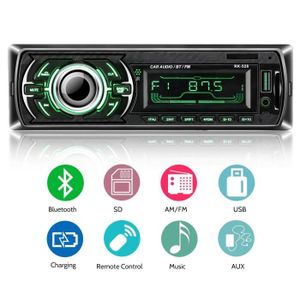 ieGeek Autoradio Bluetooth,Universel MP3 Stéréo Multi-couleur LCD Autoradio avec Bluetooth / USB / SD / AUX / FM/Télécommande ieGeek Autoradio Bluetooth,Universel MP3 Stéréo Multi-couleur LCD Autoradio avec Bluetooth / USB / SD / AUX / FM/Télécommande