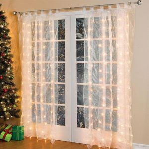 3 * 3M 300 LED chaîne Rideau de fenêtre Icicle lumières de Noël de ... 3 * 3M 300 LED chaîne Rideau de fenêtre Icicle lumières de Noël de ...