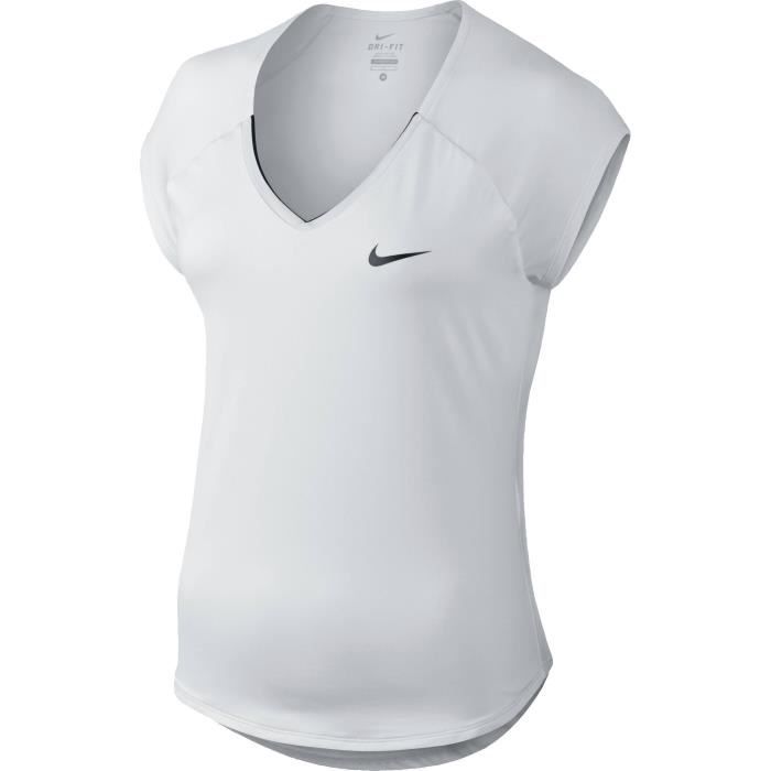NIKE T-shirt de tennis Pure - Femme - Blanc