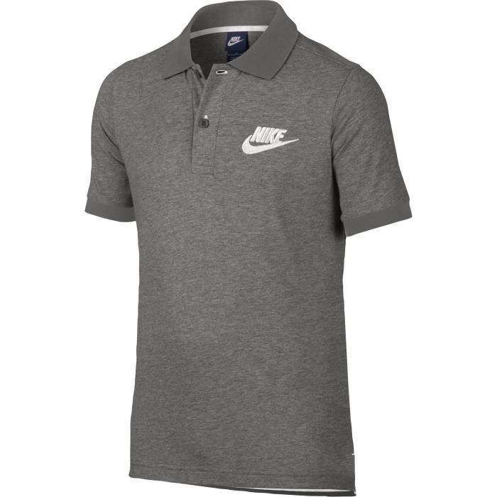 NIKE Polo Nsw Match up - Enfant - Gris