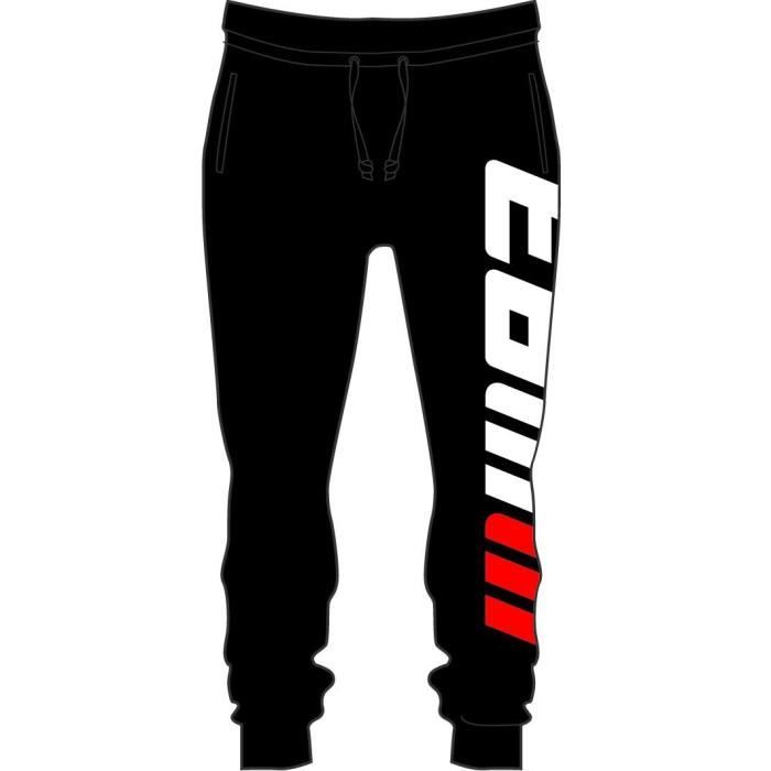 GP MOTORS Pantalon jogging Marc Marquez MM93 - Homme - Noir et Blanc