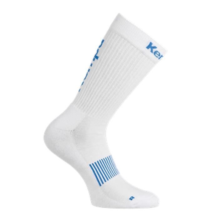KEMPA Chaussettes de handball Logo Classic - Blanc et bleu