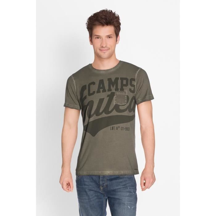 CAMPS T-shirt Manches Courtes - Homme - Kaki