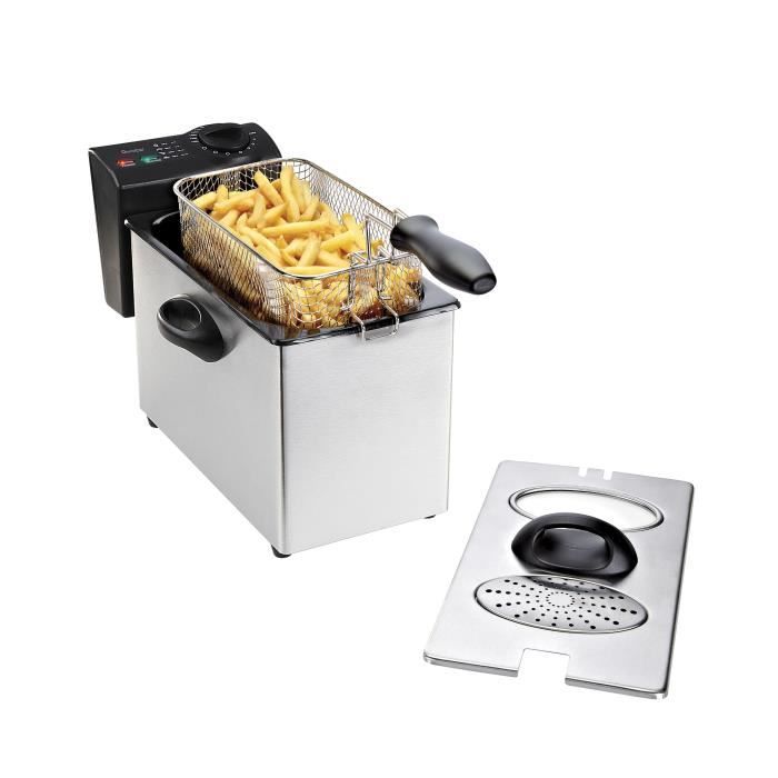 DOMOCLIP DOC129 Friteuse électrique semi-professionnelle - Inox