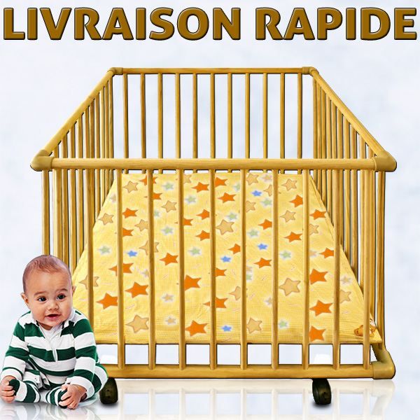Parc bois enfant bébé 100 cm - Achat / Vente parc bébé 4250525305104 ...
