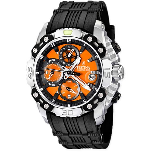 Montre Homme Quartz Orange F16543 7 Orange Noir