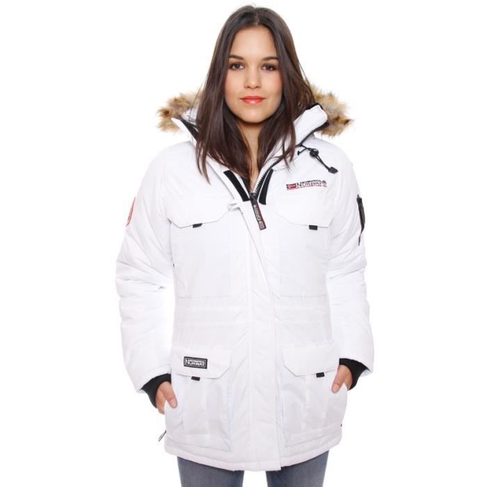 parka femme geographical alcatras blanc blanc parka femme geographical alcatras blanc blanc