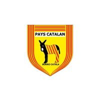 DÉCORATION VÉHICULE Stickers blason Pays Catalan burro ane rayé autoco DÉCORATION VÉHICULE Stickers blason Pays Catalan burro ane rayé autoco