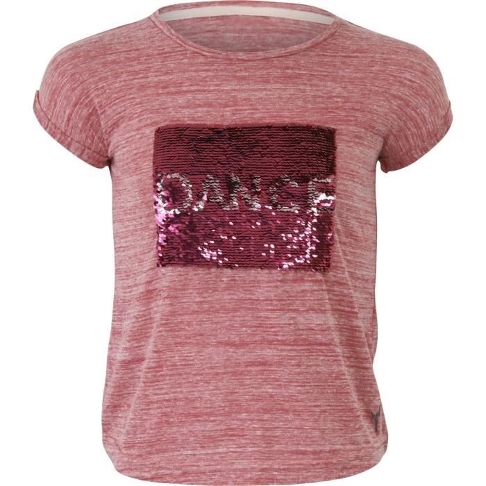 DANSKIN T-shirt Elize - Enfant fille - Rouge framboise