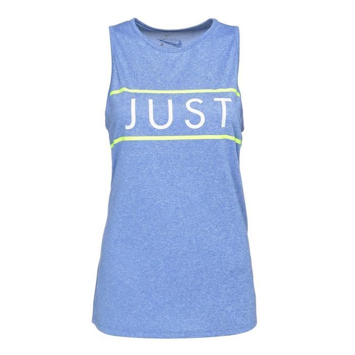 NIKE Débardeur Dry Leg Tom Just do it - Femme - Bleu