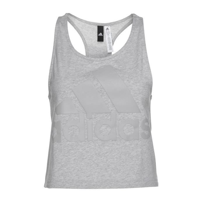 ADIDAS Débardeur W sid crop tank - Femme - Gris