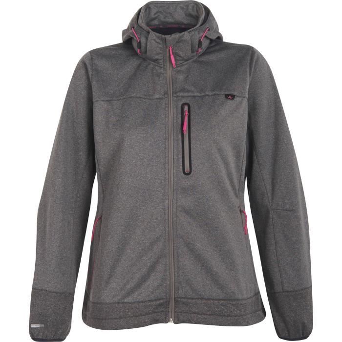 WANABEE Veste technique Sabaya Soft - Femme - Gris chiné
