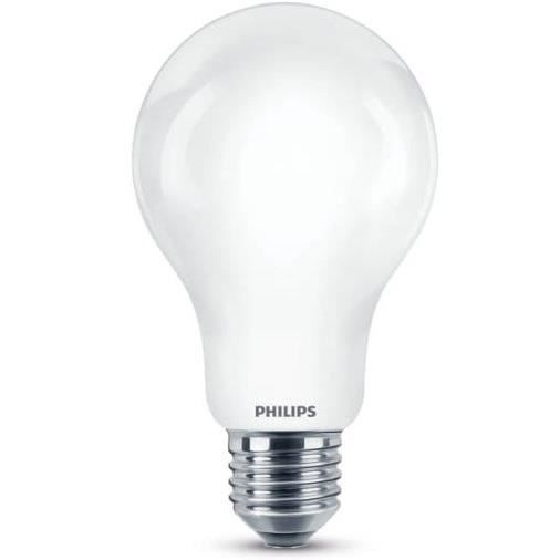 PHILIPS Ampoule LED en verre - forme Standard E27 - 11 - 5W équivalent 100W blanc légèrement chaleureux