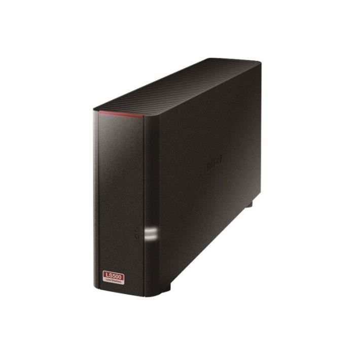 BUFFALO Serveur NAS LinkStation 510D - 1 Baies - 4 To - SATA 3Gb/s - HDD 4 To x 1 - RAM 256 Mo - Gigabit ethernet