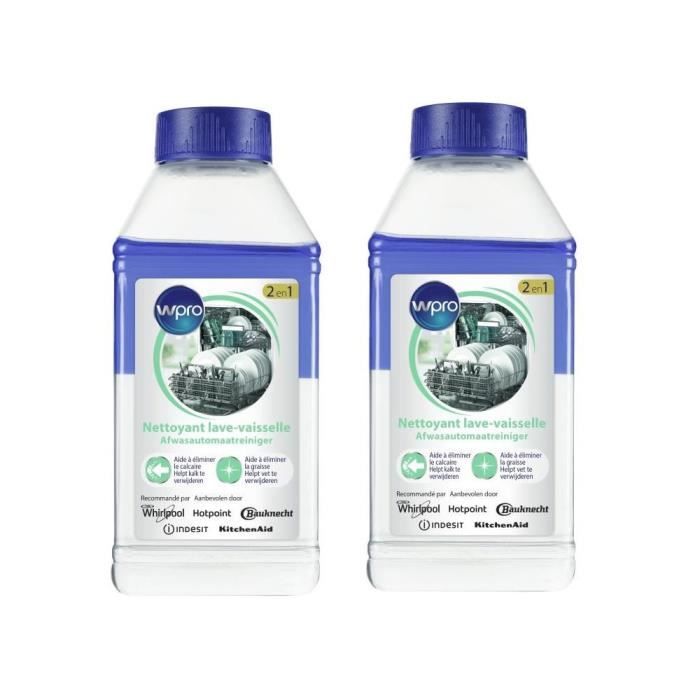 Pack x2 LIQ105 - Liquide dégraissant et détartrant pour lave-linge et lave-vaisselle