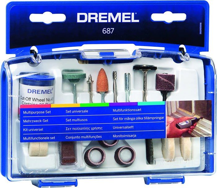 DREMEL Kit pour travaux generaux de 52 pieces 687