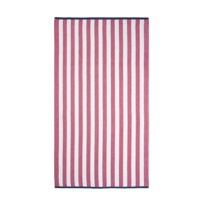 JULES CLARYSSE Drap de plage velours Splash Rouge - 90x170cm