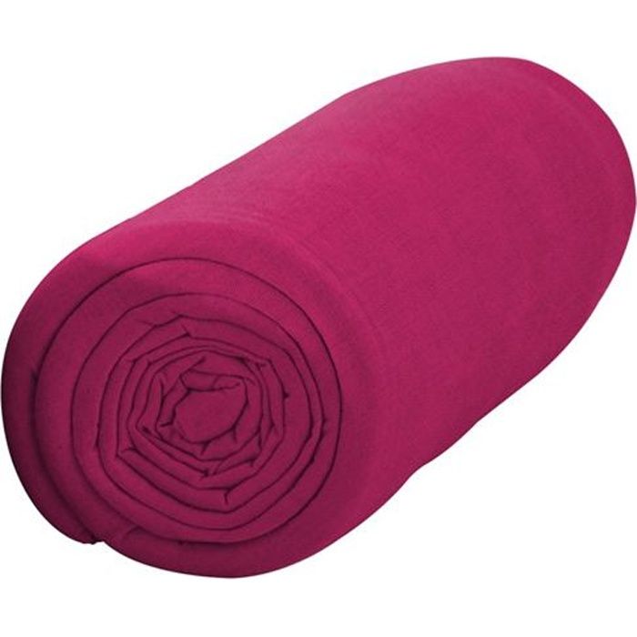 TODAY Drap housse jersey 100% coton - 140x190 cm - Jus de myrtille