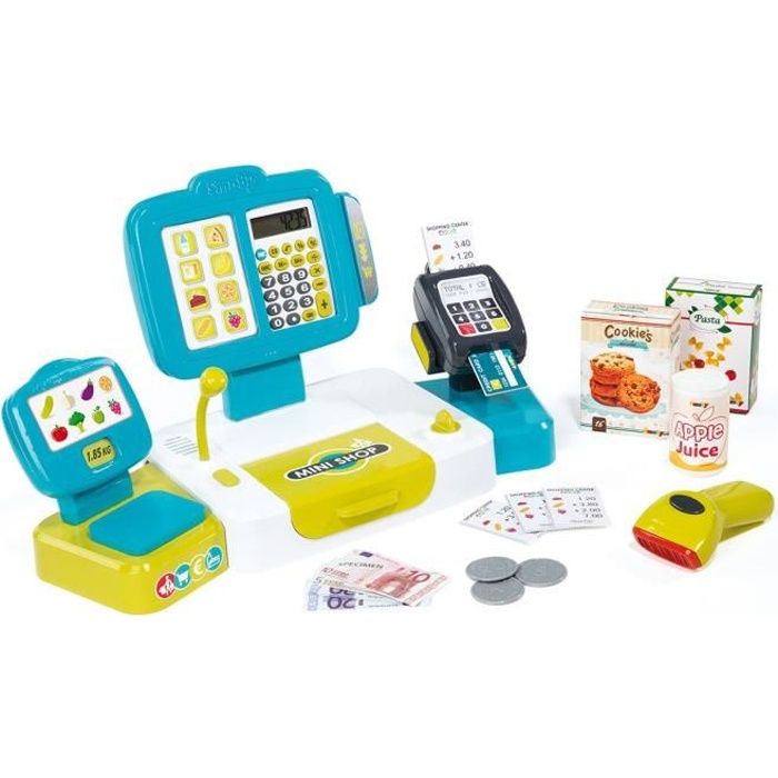 SMOBY Grande Caisse Enregistreuse + 27 Acs