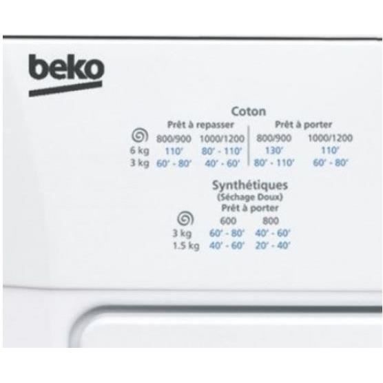 Sèche-Linge 6Kgs  DV6110 - Evacuation - Classe1