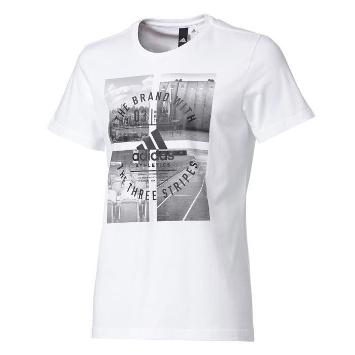 ADIDAS T-shirt Athletic Vibe - Homme - Blanc