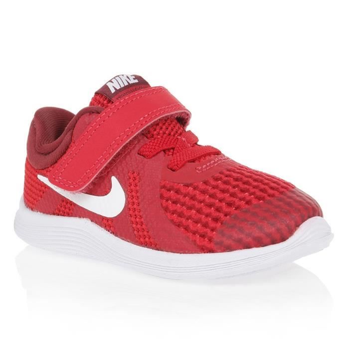 NIKE Baskets Revolution 4 - Bébé - Rouge et Blanc