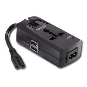 LINDY Protection de surtension pour Notebook C7/8 avec prises d'alimentation USB