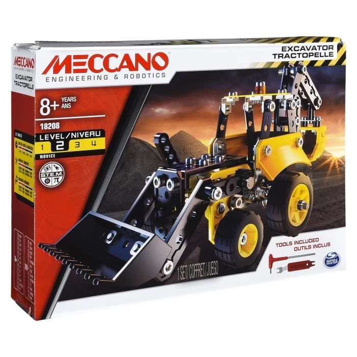 MECCANO Tractopelle de chantier à construire 6043106