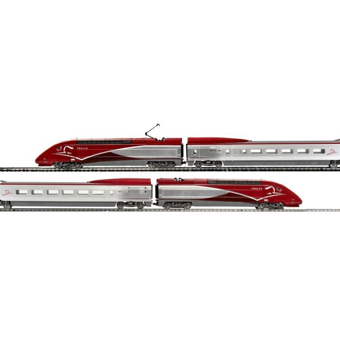 EHANO - T871 - Coffret de train électrique TGV Inoui, Blanc, Gris