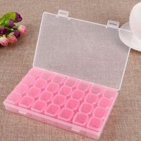 PINCEAUX DE MAQUILLAGE 28 Grilles comestic boîte de rangement diamant boî PINCEAUX DE MAQUILLAGE 28 Grilles comestic boîte de rangement diamant boî