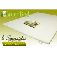 SUR-MATELAS Surmatelas mémoire de forme 140x190 Viscogreen SUR-MATELAS Surmatelas mémoire de forme 140x190 Viscogreen