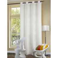 VOILAGE Voilage uni 140x260 cm Blanc VOILAGE Voilage uni 140x260 cm Blanc