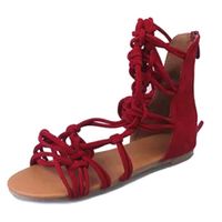 SANDALE - NU-PIEDS Hicollie® Sexy Femme Genou Sandales Spartiates Lan SANDALE - NU-PIEDS Hicollie® Sexy Femme Genou Sandales Spartiates Lan